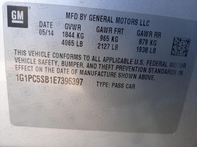 Photo 10 from auction – 2014 CHEVROLET CRUZE LT with VIN 1G1PC5SB1E7396397