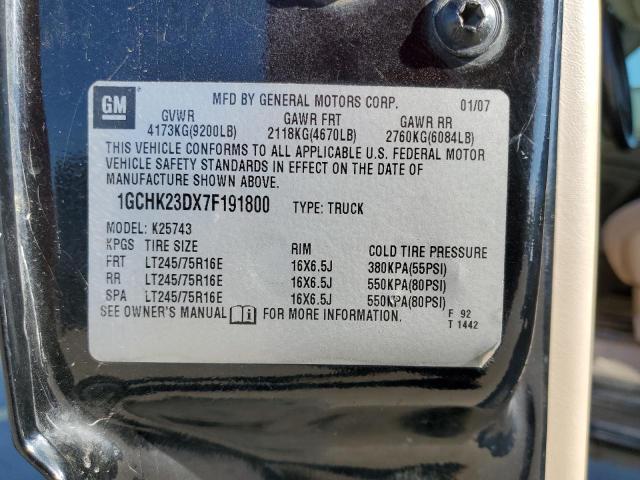 Photo 10 from auction – 2007 CHEVROLET SILVERADO with VIN 1GCHK23DX7F191800