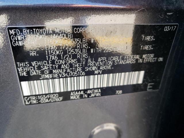 Photo 10 from auction – 2017 TOYOTA RAV4 LE with VIN JTMBFREV3HJ705106