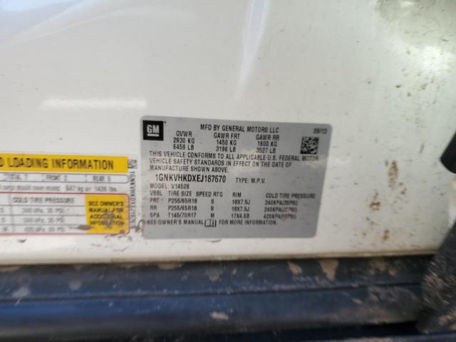 Photo 10 from auction – 2014 CHEVROLET TRAVERSE L with VIN 1GNKVHKDXEJ187670
