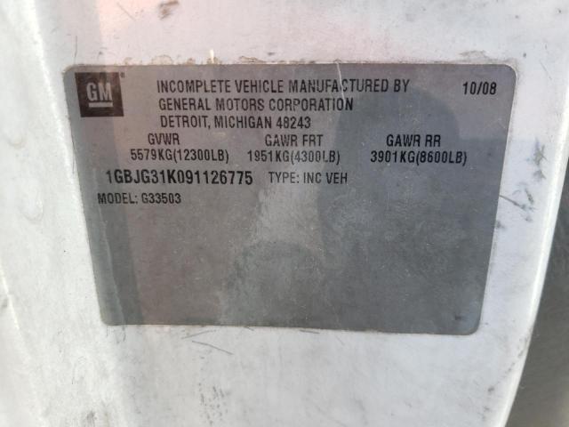 Photo 10 from auction – 2009 CHEVROLET EXPRESS G3 with VIN 1GBJG31K091126775