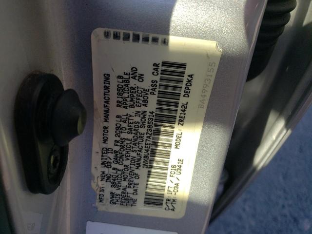 Photo 10 from auction – 2010 TOYOTA COROLLA BA with VIN 1NXBU4EE7AZ385314