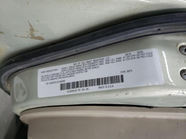 Photo 10 from auction – 2005 SUBARU LEGACY OUT with VIN 4S4BP62C557385466