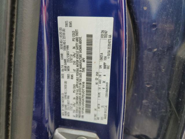 Photo 10 from auction – 2014 FORD ESCAPE SE with VIN 1FMCU0GX7EUD71916