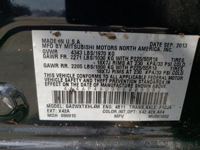 Photo 10 from auction – 2014 MITSUBISHI OUTLANDER with VIN 4A4AP4AU9EE008982