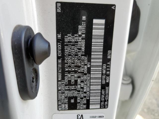 Photo 10 from auction – 2010 TOYOTA VENZA with VIN 4T3ZK3BB3AU029037