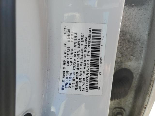 Photo 10 from auction – 2015 HONDA ACCORD EXL with VIN 1HGCR2F89FA256654