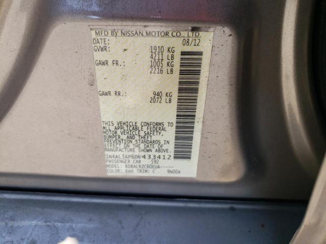 Photo 10 from auction – 2013 NISSAN ALTIMA 2.5 with VIN 1N4AL3AP6DN433412