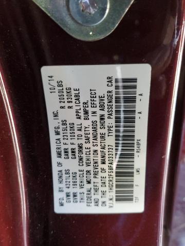 Photo 10 from auction – 2015 HONDA ACCORD SPO with VIN 1HGCR2F58FA033737