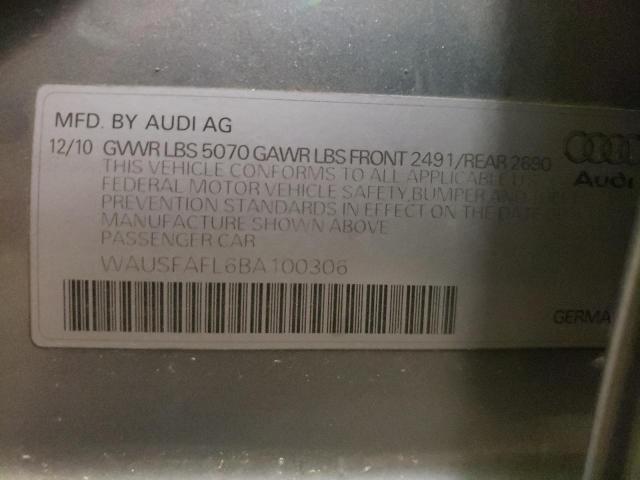 Photo 10 from auction – 2011 AUDI A4 PREMIUM with VIN WAUSFAFL6BA100306