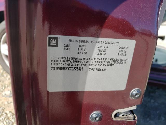 Photo 10 from auction – 2007 CHEVROLET IMPALA LS with VIN 2G1WB58KX79226093