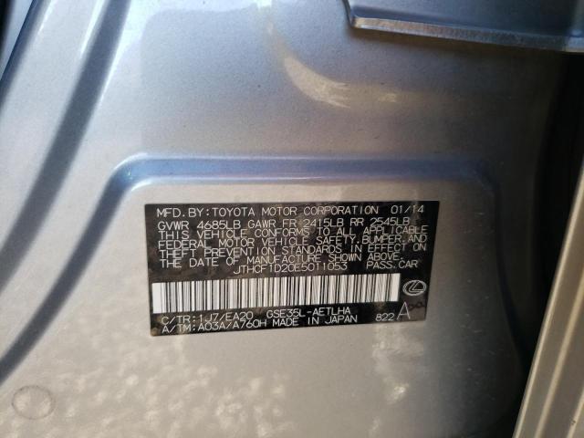 Photo 10 from auction – 2014 LEXUS IS 250 with VIN JTHCF1D20E5011053