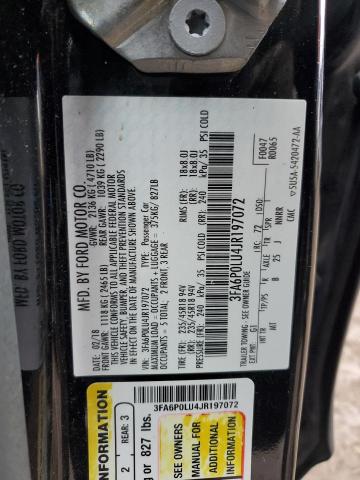 Photo 10 from auction – 2018 FORD FUSION SE with VIN 3FA6P0LU4JR197072