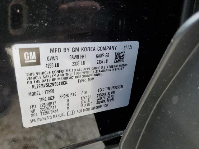 Photo 10 from auction – 2022 CHEVROLET TRAILBLAZE with VIN KL79MVSL2NB041934