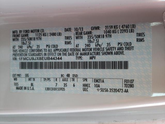 Photo 10 from auction – 2014 FORD ESCAPE TIT with VIN 1FMCU9JX8EUB44344
