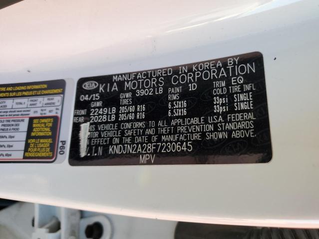 Photo 10 from auction – 2015 KIA SOUL with VIN KNDJN2A28F7230645