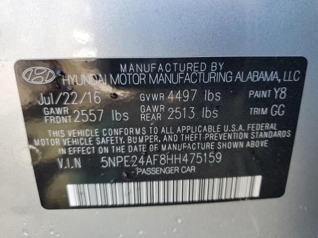 Photo 10 from auction – 2017 HYUNDAI SONATA SE with VIN 5NPE24AF8HH475159