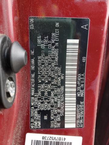 Photo 10 from auction – 2006 TOYOTA SIENNA CE with VIN 5TDZA23C16S474986