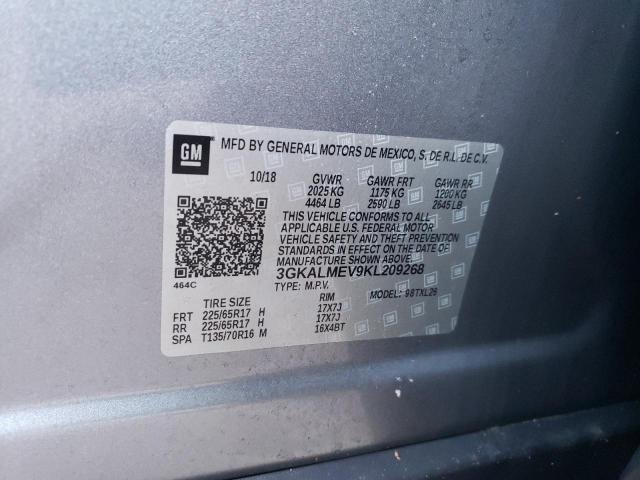 Photo 10 from auction – 2019 GMC TERRAIN SL with VIN 3GKALMEV9KL209268