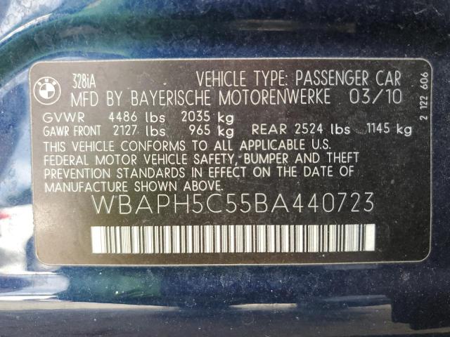 Photo 10 from auction – 2011 BMW 328 I SULE with VIN WBAPH5C55BA440723