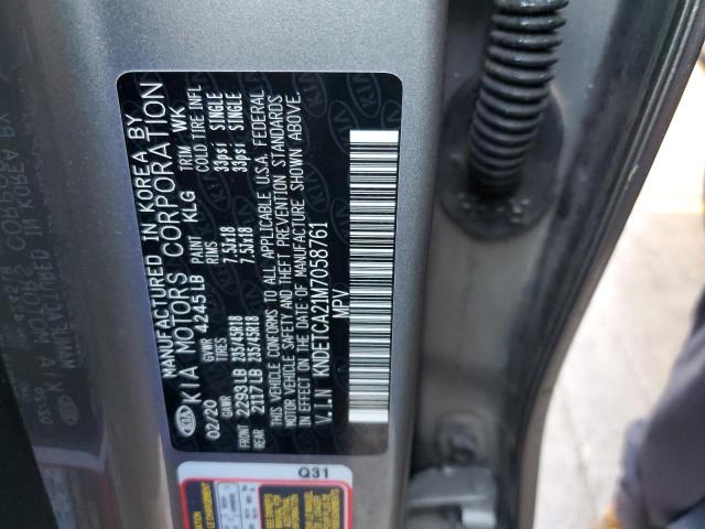Photo 10 from auction – 2021 KIA SELTOS SX with VIN KNDETCA21M7058761