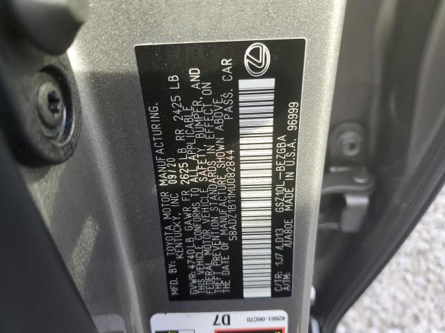 Photo 10 from auction – 2021 LEXUS ES 350 BAS with VIN 58ADZ1B11MU082844