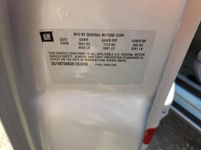 Photo 10 from auction – 2008 CHEVROLET IMPALA LT with VIN 2G1WT58K381254296