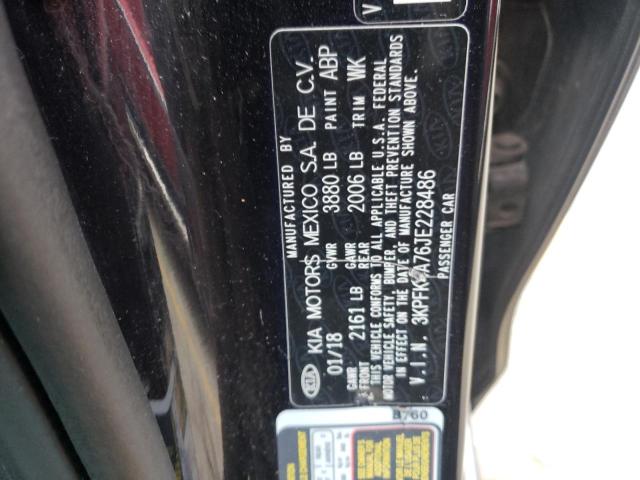 Photo 10 from auction – 2018 KIA FORTE LX with VIN 3KPFK4A76JE228486