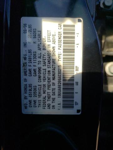 Photo 10 from auction – 2006 ACURA 3.2TL with VIN 19UUA66266A030215