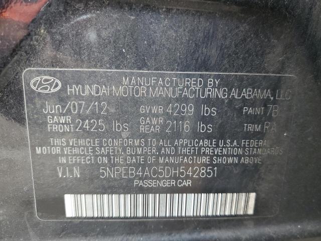 Photo 10 from auction – 2013 HYUNDAI SONATA GLS with VIN 5NPEB4AC5DH542851