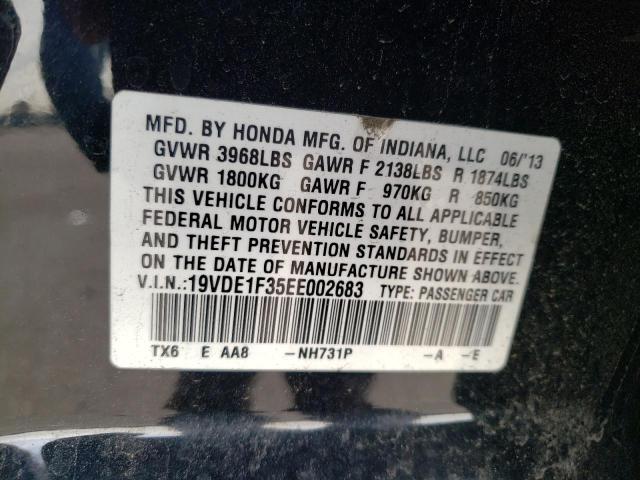 Photo 10 from auction – 2014 ACURA ILX 20 with VIN 19VDE1F35EE002683