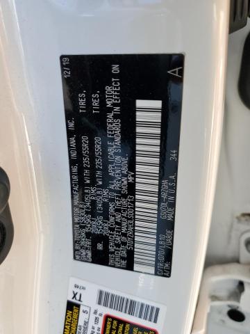Photo 10 from auction – 2020 TOYOTA HIGHLANDER with VIN 5TDYZRAH3LS001713