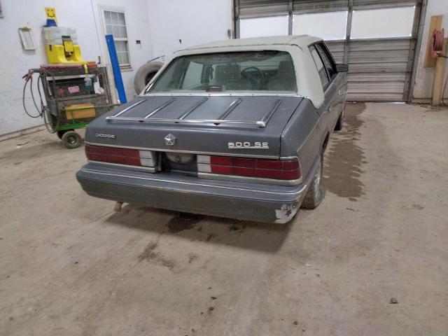 Photo 9 from auction – 1987 DODGE 600 SE with VIN 1B3BE46E5HC105147