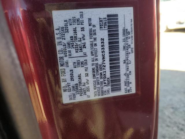 Photo 10 from auction – 1997 FORD F150 with VIN 1FTDX1727VNC53532