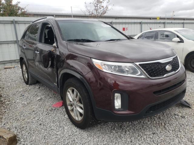 KIA SORENTO LX 2014 with VIN 5XYKTDA64EG517555 - Photo from auction