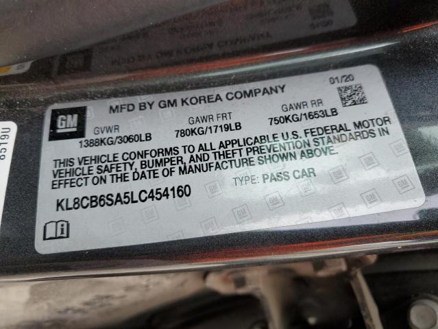 Photo 10 from auction – 2020 CHEVROLET SPARK LS with VIN KL8CB6SA5LC454160