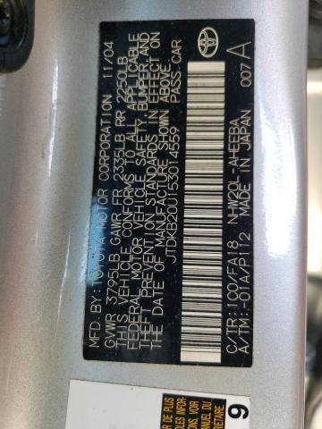 Photo 10 from auction – 2005 TOYOTA PRIUS with VIN JTDKB20U153014559