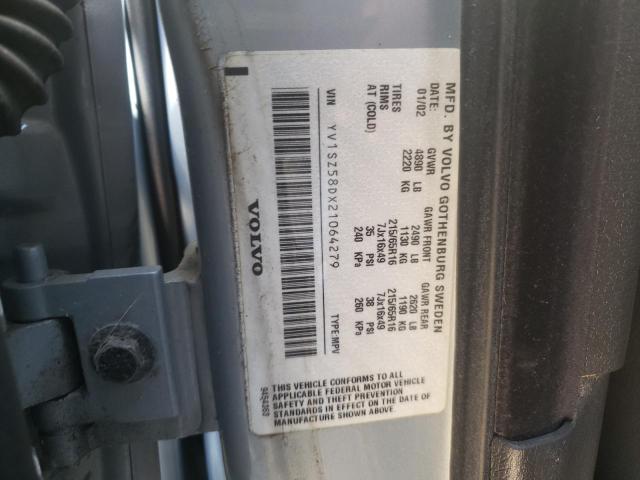 Photo 10 from auction – 2002 VOLVO V70 XC with VIN YV1SZ58DX21064279