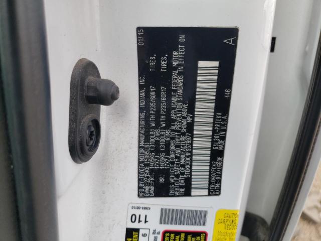 Photo 10 from auction – 2015 TOYOTA SIENNA LE with VIN 5TDKK3DC1FS578977