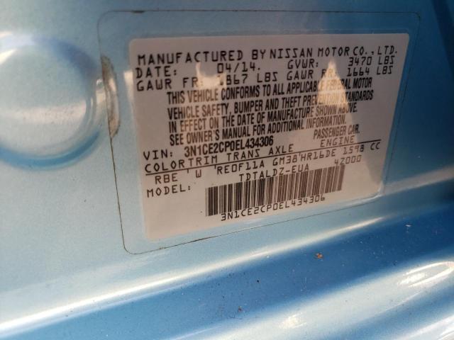 Photo 10 from auction – 2020 NISSAN VERSA NOTE with VIN 3N1CE2CP0EL434306