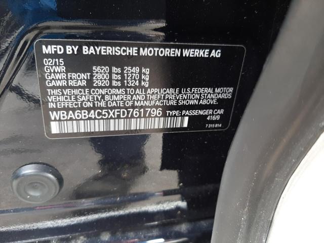 Photo 10 from auction – 2015 BMW 650 XI GRA with VIN WBA6B4C5XFD761796