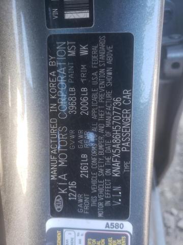 Photo 10 from auction – 2017 KIA FORTE EX with VIN KNAFX5A86H5707736