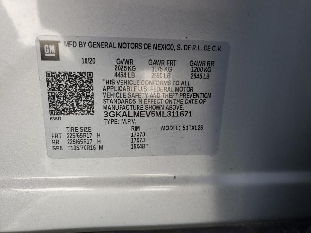 Photo 10 from auction – 2021 GMC TERRAIN SL with VIN 3GKALMEV5ML311671