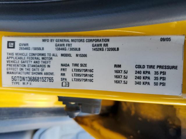 Photo 10 from auction – 2006 HUMMER H3 with VIN 5GTDN136868152765