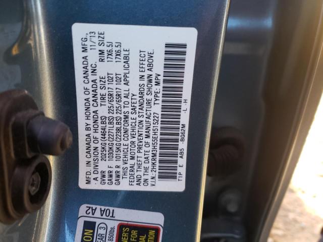 Photo 10 from auction – 2014 HONDA CR-V EX with VIN 2HKRM3H55EH515227