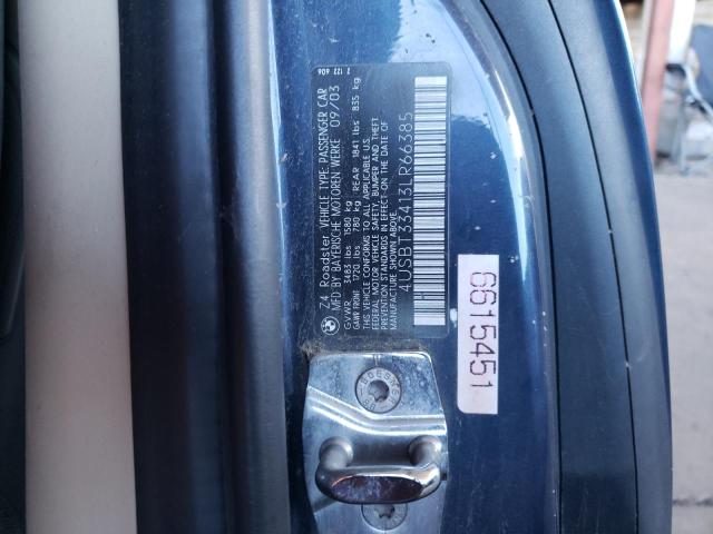 Foto 10 de la subasta – 2003 BMW Z4 2.5 con VIN 4USBT33413LR66385
