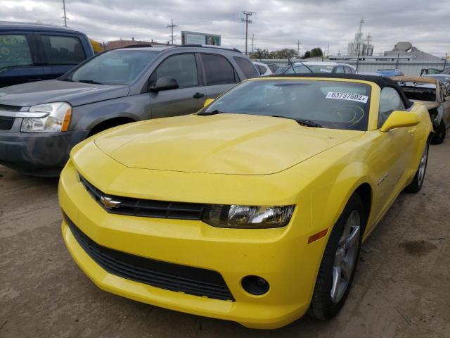 Photo 2 from auction – 2015 CHEVROLET CAMARO LT with VIN 2G1FD3D38F9230915