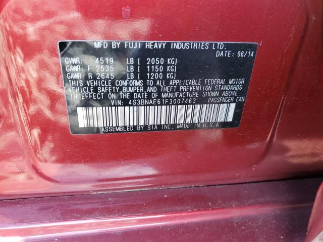 Photo 10 from auction – 2015 SUBARU LEGACY 2.5 with VIN 4S3BNAE61F3007463