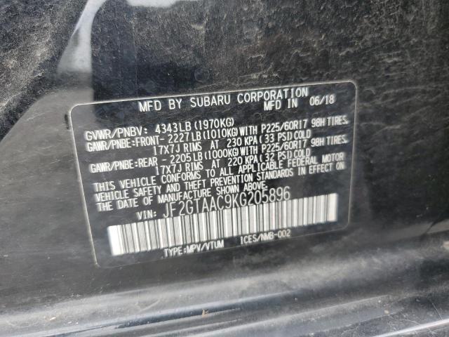 Photo 10 from auction – 2019 SUBARU CROSSTREK with VIN JF2GTAAC9KG205896