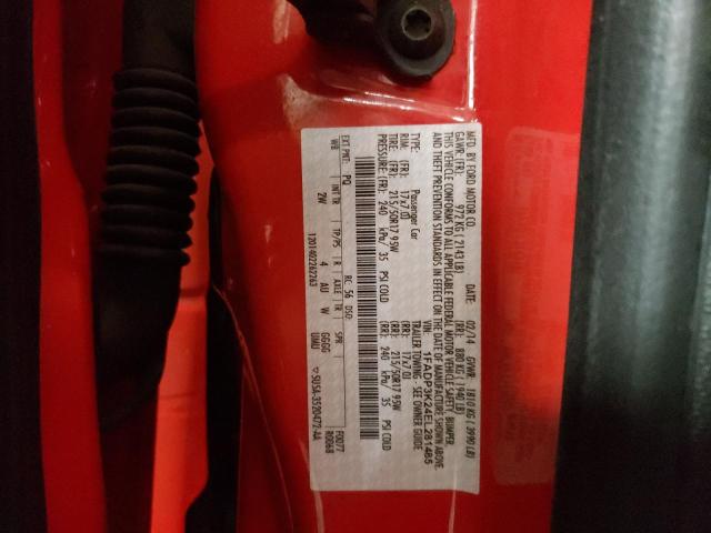 Photo 10 from auction – 2014 FORD FOCUS SE with VIN 1FADP3K24EL281485